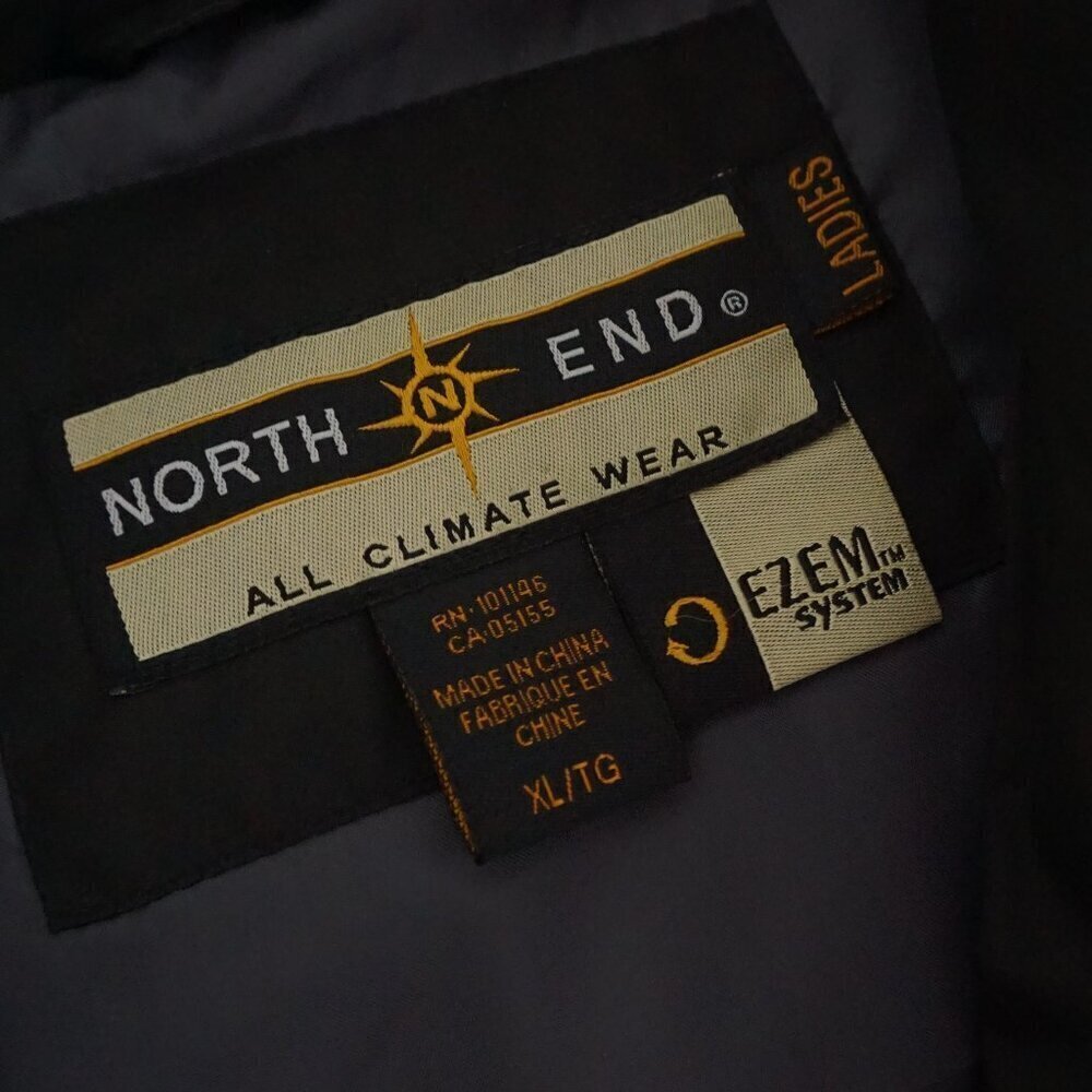 North End All Climate Wear Black Ezem System Down Filled Puffer Jacket Vest XL - Picture 9 of 10